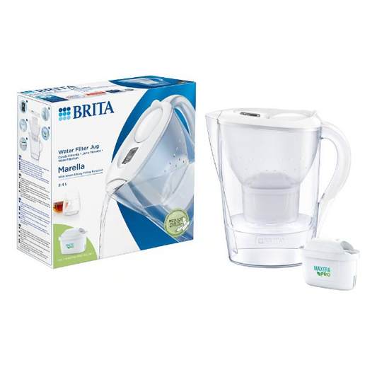Brita 2.4L Marella Water Filter White Jug