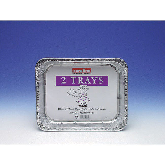 Caroline 2 Large Foil Trays