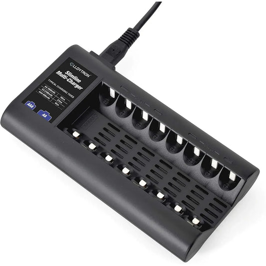Lloytron Slimline Multi Charger 8x AA/AAA