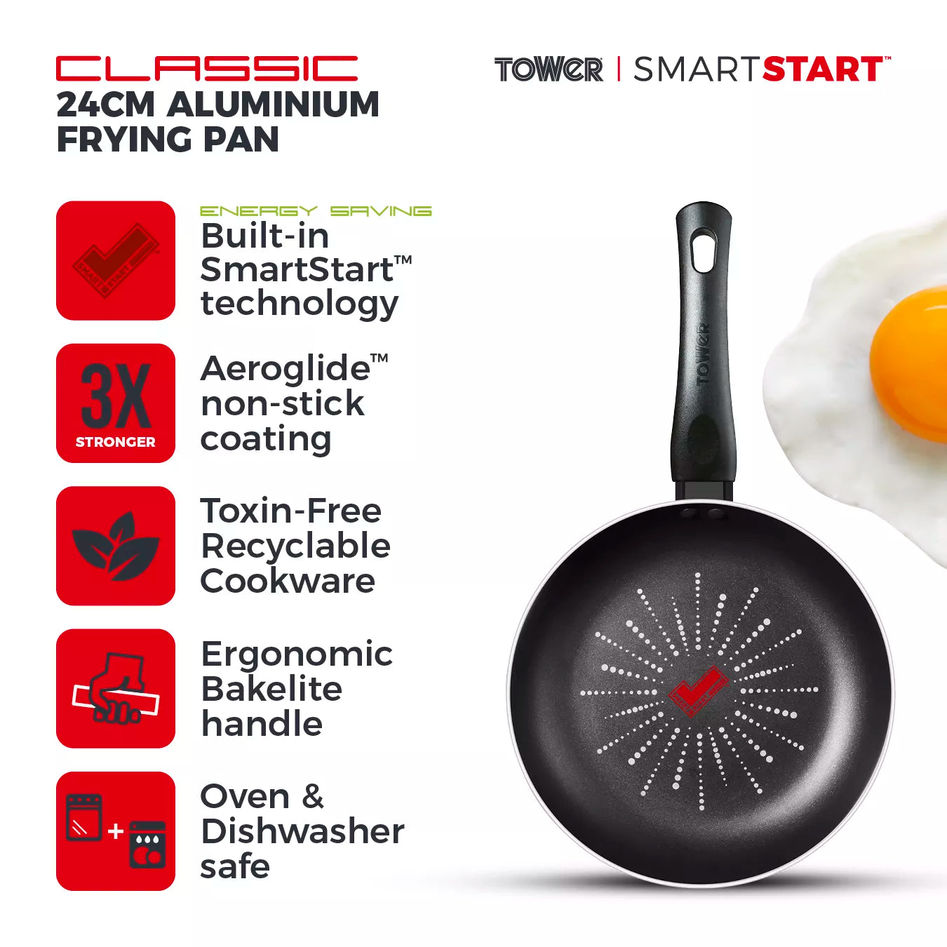 Smart Start Classic 24cm Frying Pan