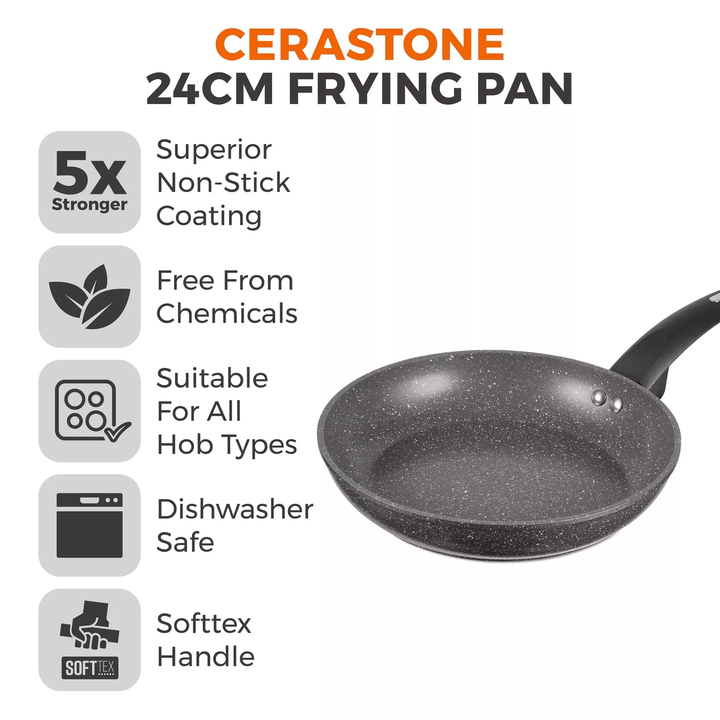 Cerastone Forged 24cm Fry Pan