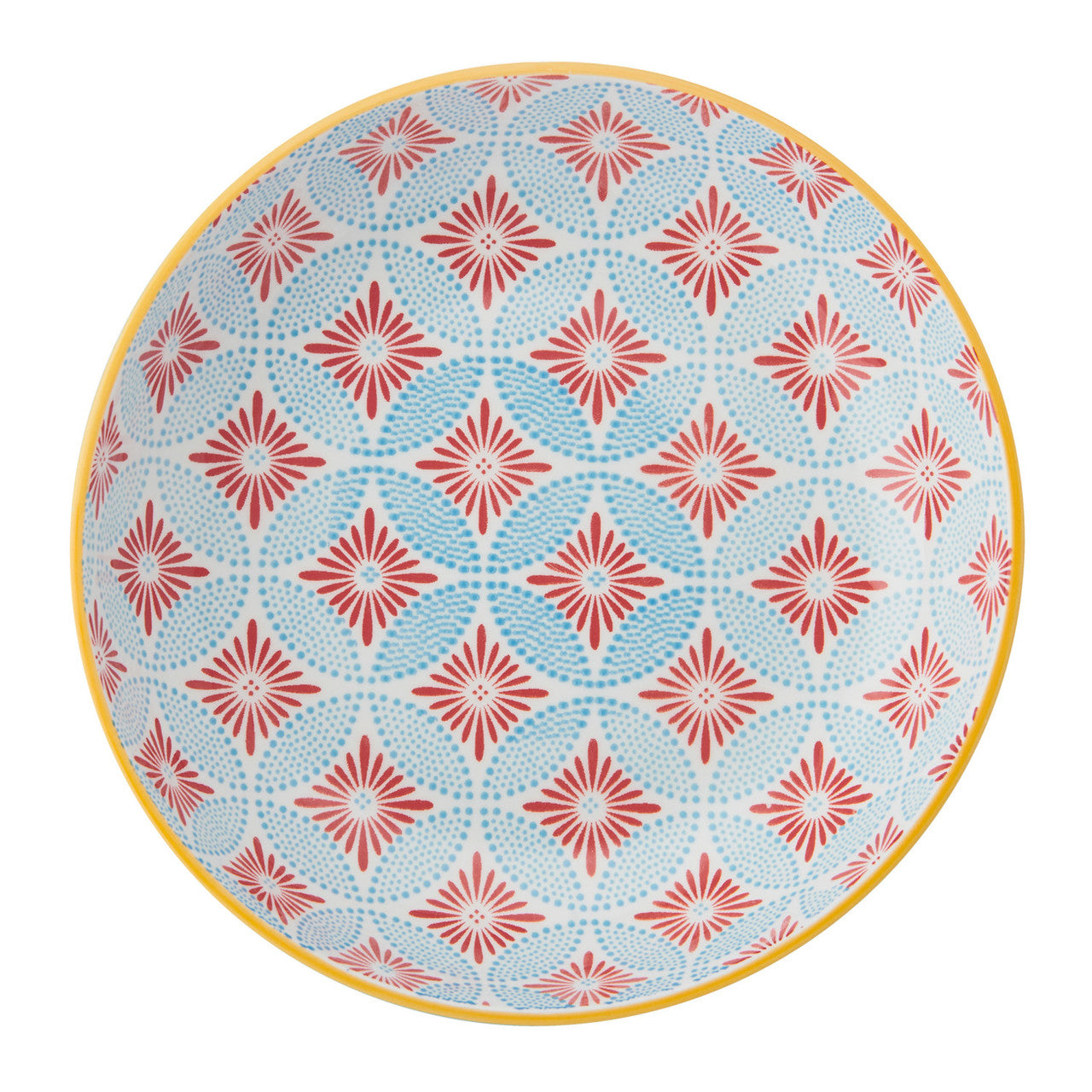 Mikasa Blue Mosaic Stoneware Bowl, 900ml, 21 x 5cm