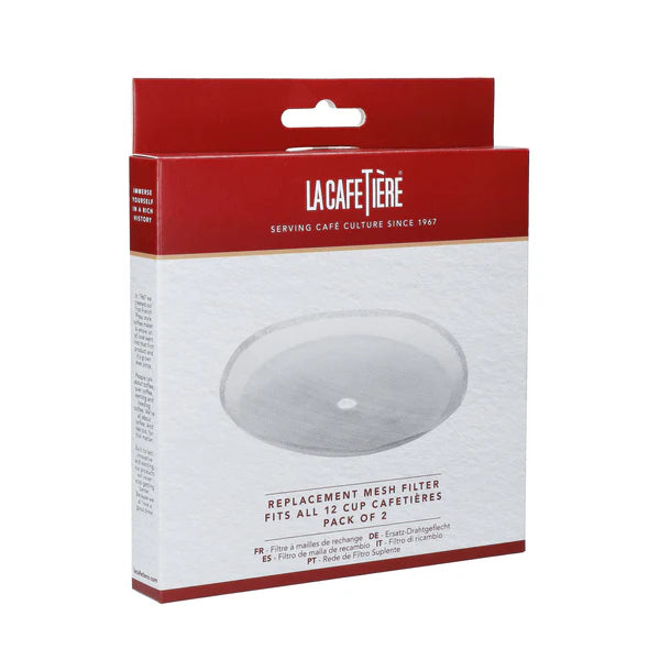 La Cafetière Stainless Steel Cafetière Spare Meshes - 12 Cup