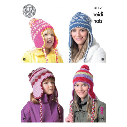 Heidi Hats Knitted in Various Yarns