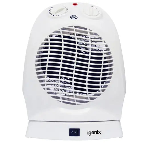 2000W Upright Fan Heater White