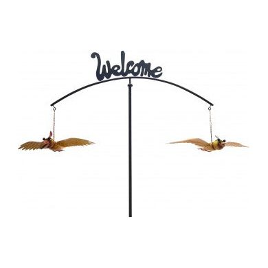 Welcome Painted Birds Spinner