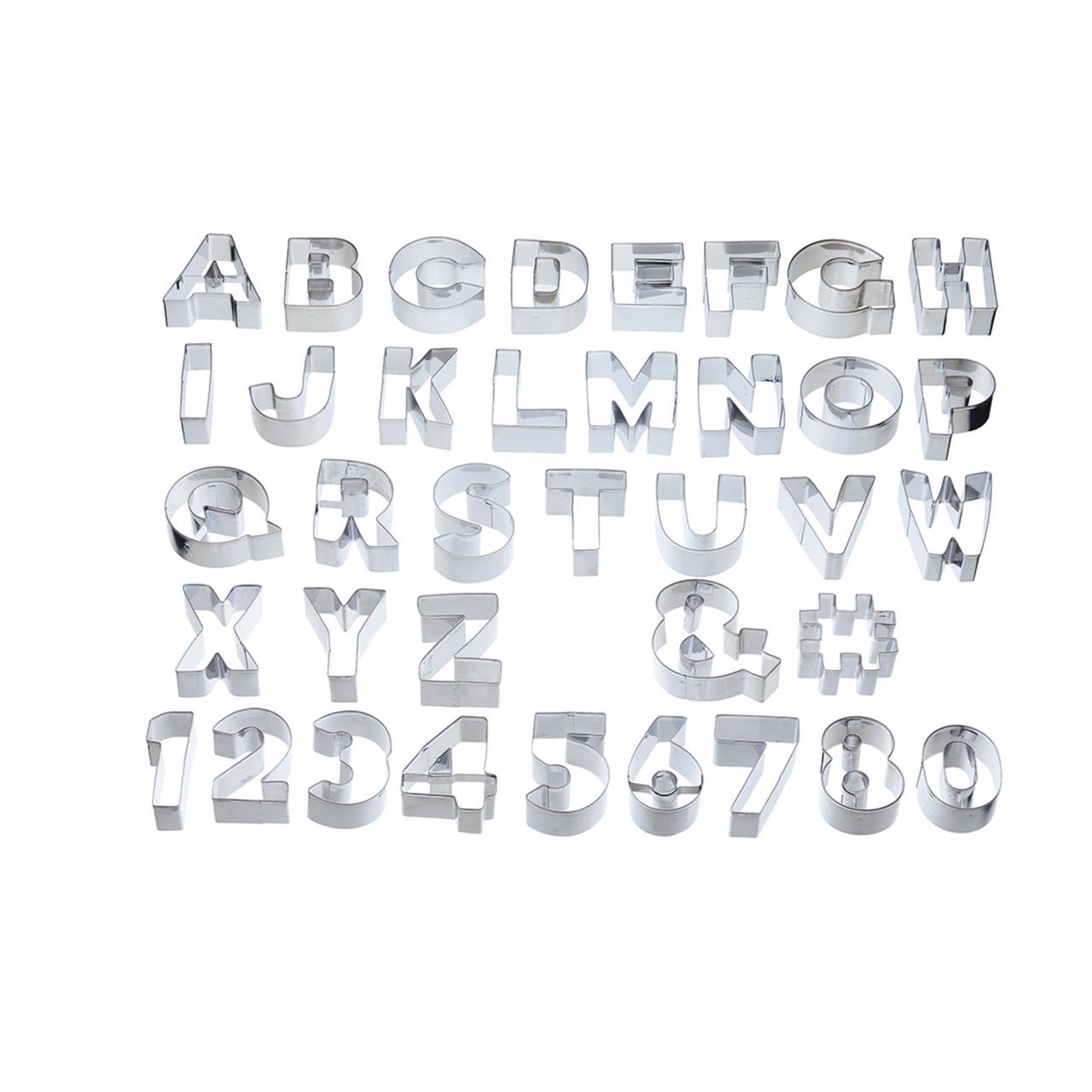 KitchenCraft ABC & 123 Cookie Cutter Set