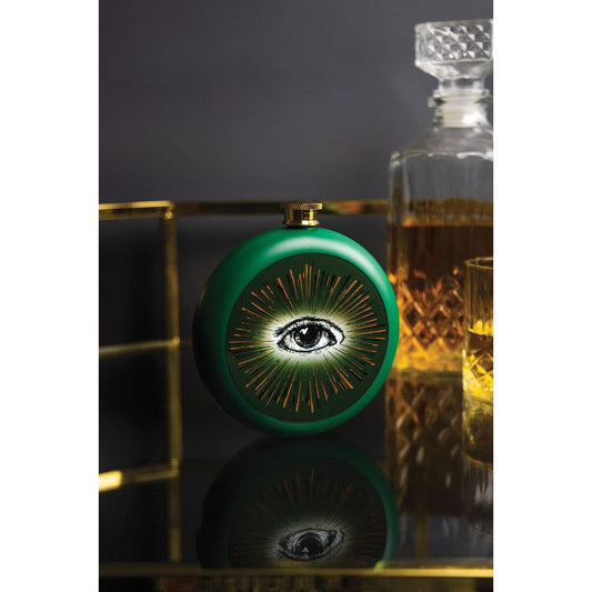 BarCraft 240ml Stainless Steel Hip Flasks Assorted Designs