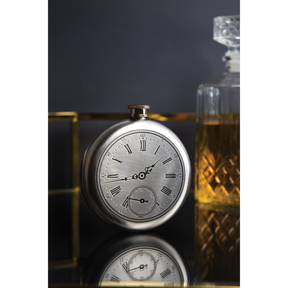 BarCraft 240ml Stainless Steel Hip Flasks Assorted Designs