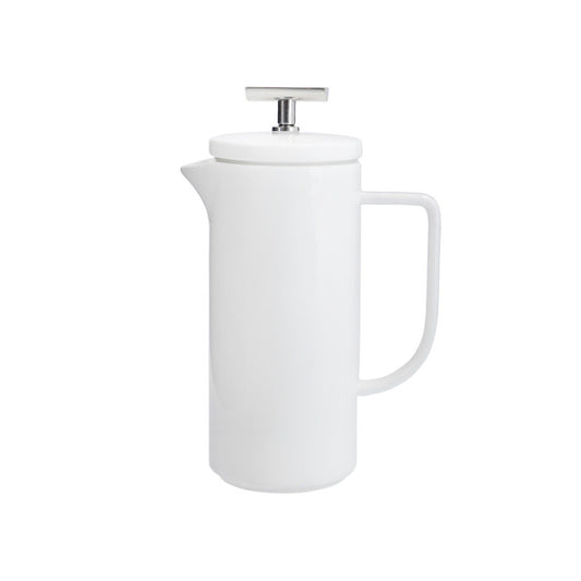 La Cafetière Vienna Cafetiere 4 Cup Small French Press Coffee Maker in Gift Box, Ceramic, White, 480ml