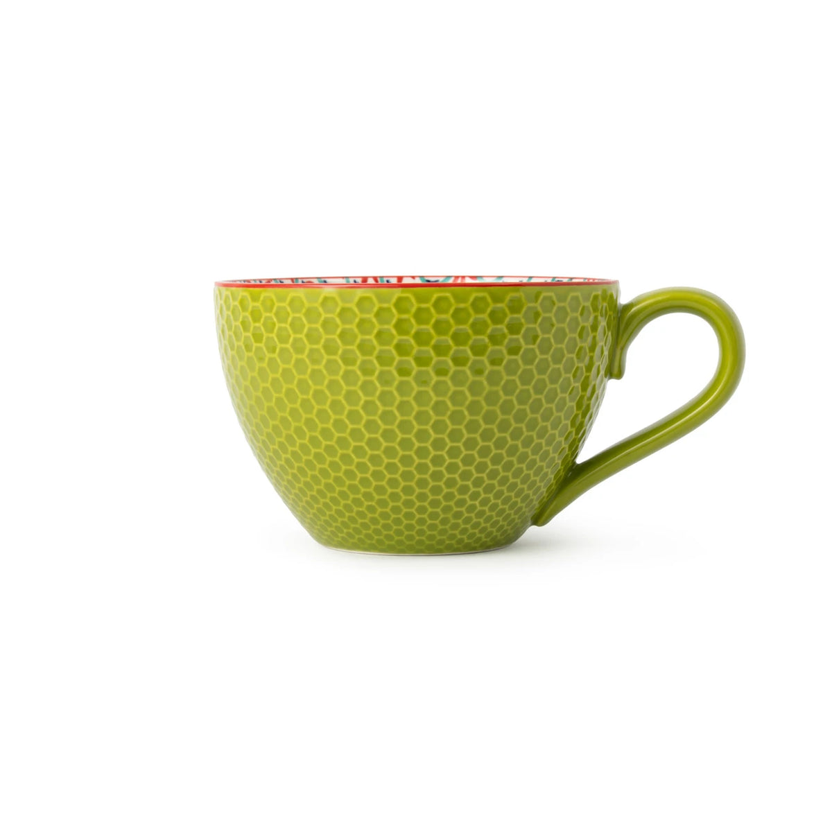 Mikasa Green and Blue Geometric Stoneware Mug, 330ml