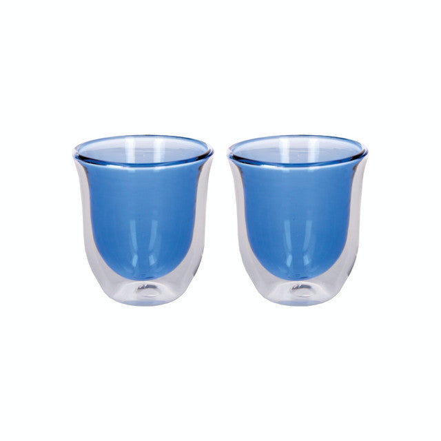 La Cafetière Colour Blue Double Walled Glasses