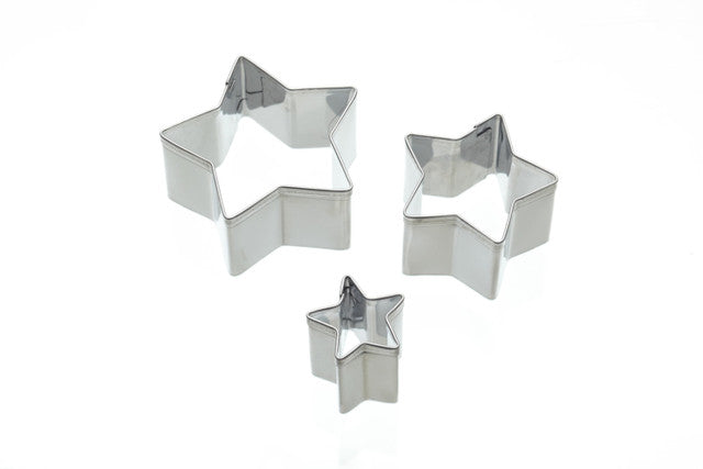 KitchenCraft Set of 3 Star Fondant Cutters