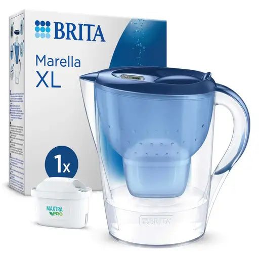 3.5L Marella Water Filter Jug with 1 Cartridge Blue