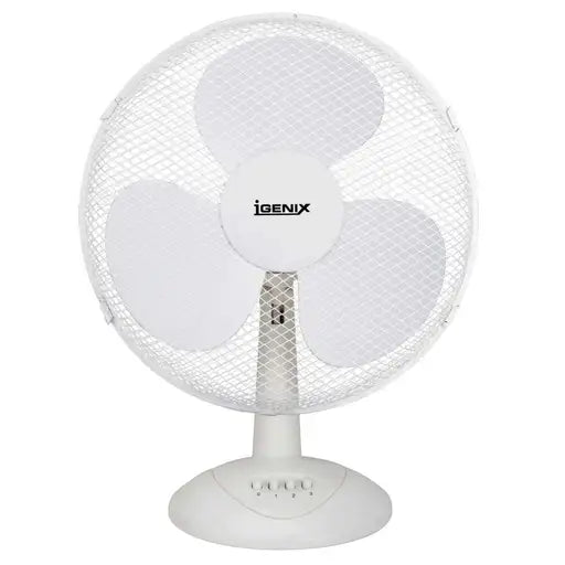 12 Inch Desk Fan White