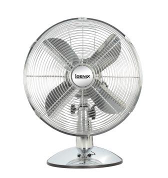 12 Inch Retro Desk Fan Chrome