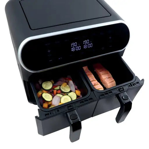 8 Litre Dual Zone Digital Air Fryer Black