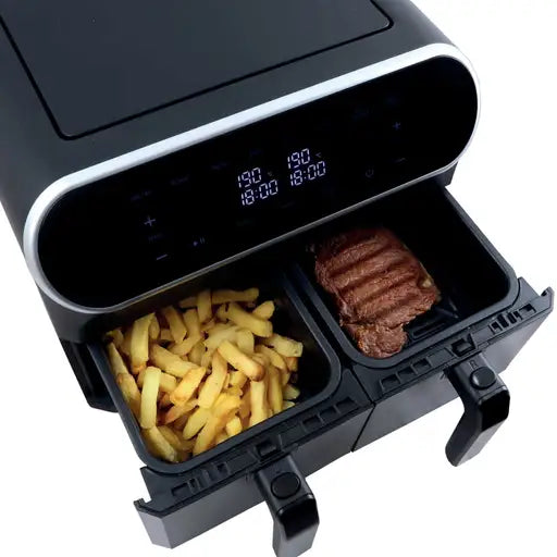 8 Litre Dual Zone Digital Air Fryer Black