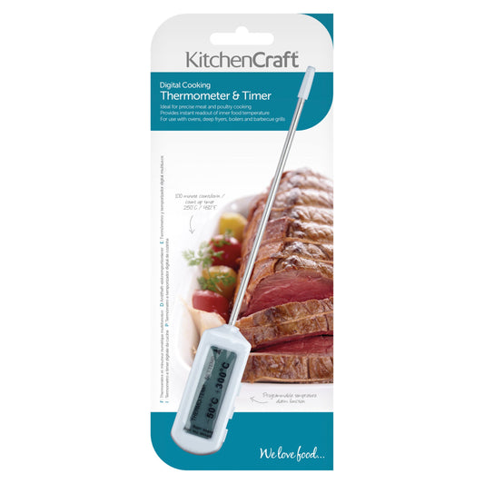 KitchenCraft Electronic Digital Thermometer and Timer