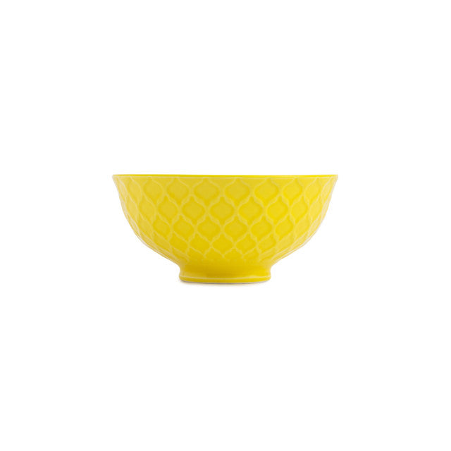 Mikasa Yellow and Blue Geometric Stoneware Nibble Bowl, 12cm