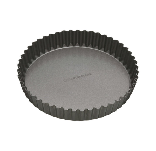 MasterClass Non-Stick Loose Base Fluted Quiche Tin, 23cm
