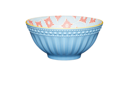 KitchenCraft Blue Mosaic Ceramic Bowl, 16cm