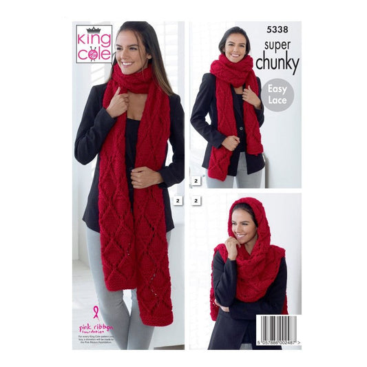 Long Scarf Knitted in Super Chunky