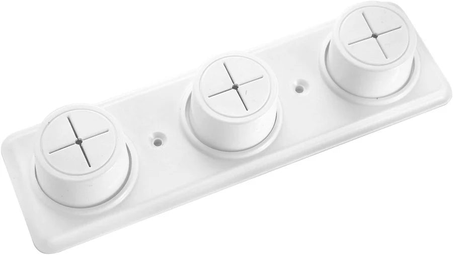 Cloth Holder 3 Hole White PK1
