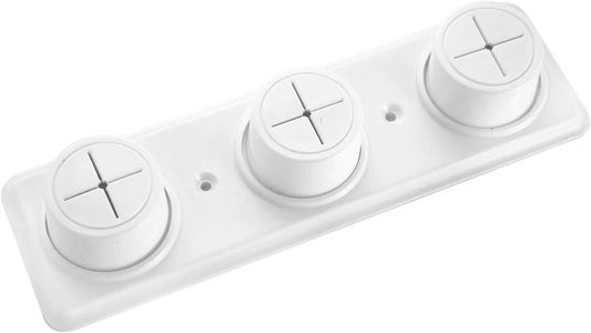 Cloth Holder 3 Hole White PK1