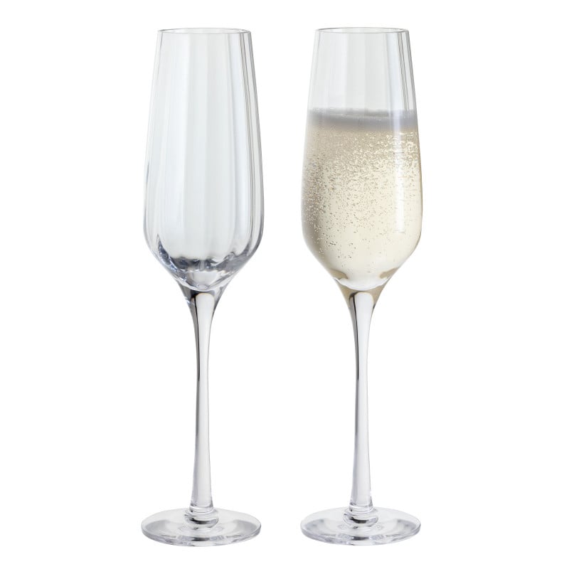 Dartington Crystal Aurea Champagne Flute, Set of 2