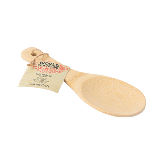 KitchenCraft World of Flavours Rice Paddle, 20cm, Bamboo