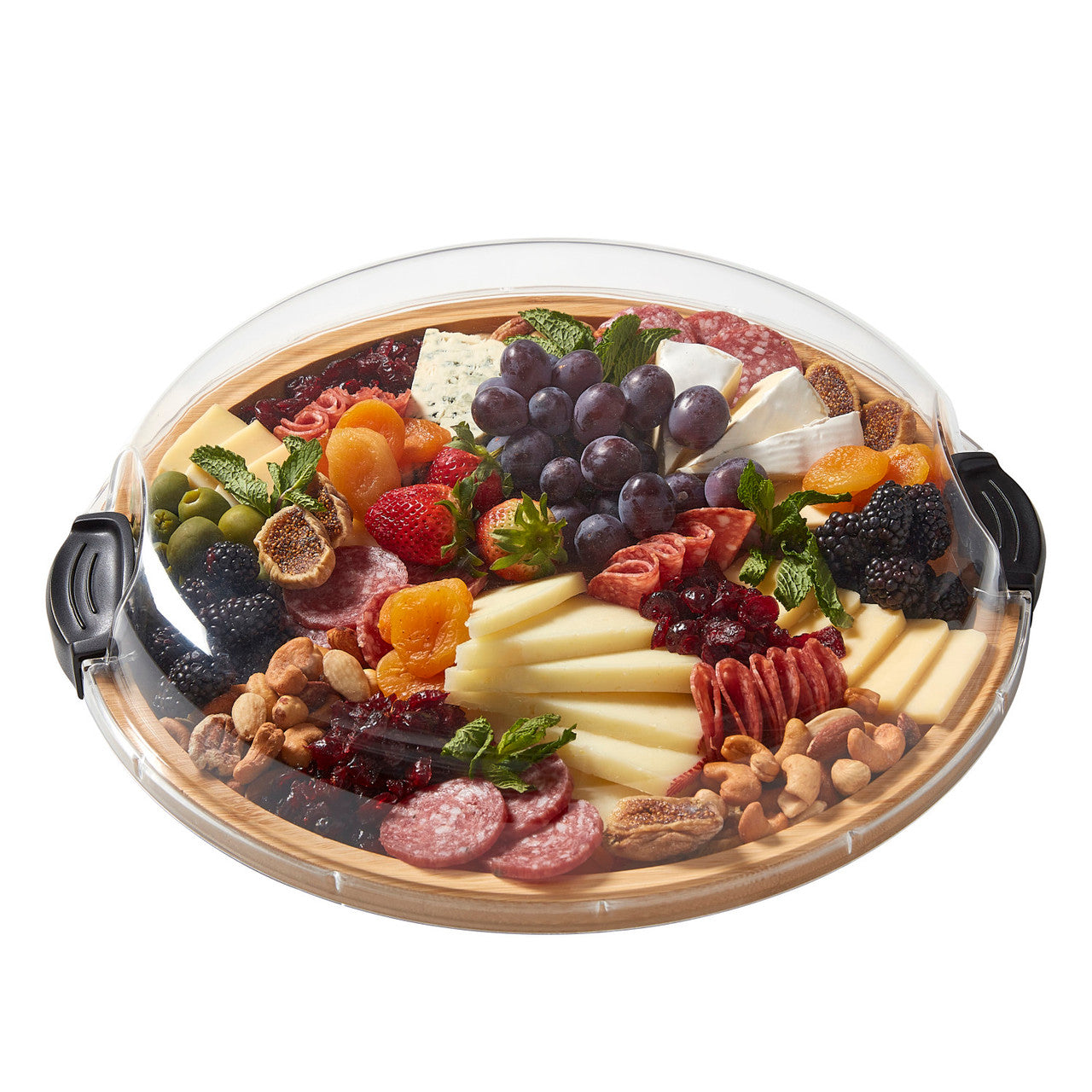 Farberware Build-a-Board Bamboo Round Snack Serving Board, 35.5CM