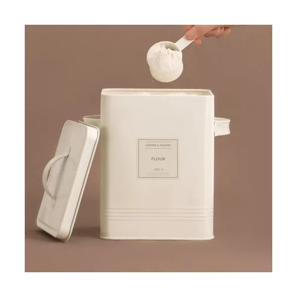 Living Cream 6l Bulk Storage With Labels