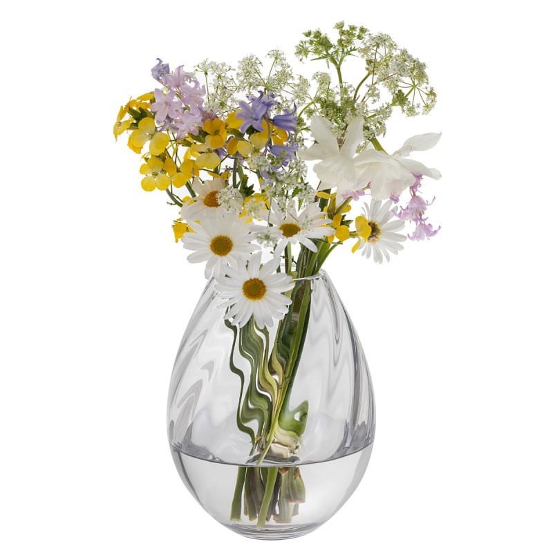 Dartington Crystal Ripple Egg Vase