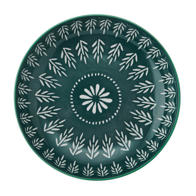 Mikasa Folk Pattern Stoneware Bowl, 900ml, 21 x 5cm