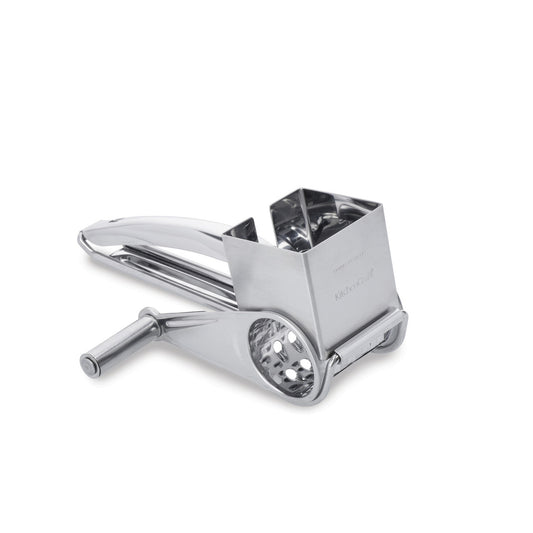 KitchenCraft Stainless Steel Rotary Grater With Three Drums