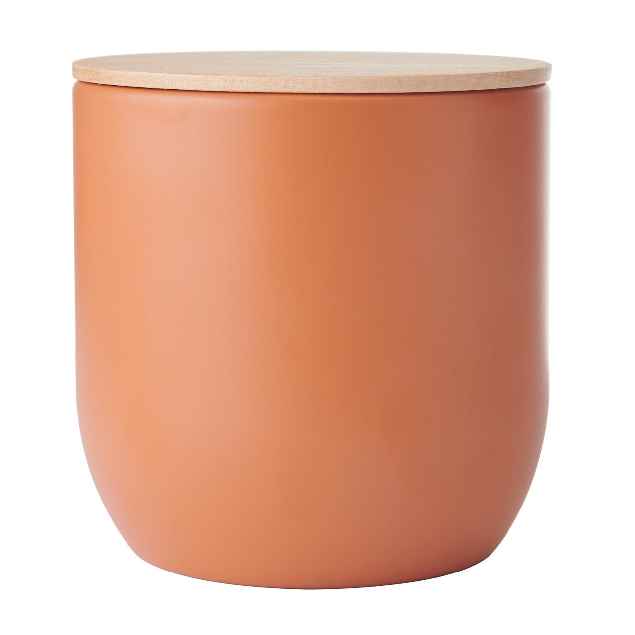 KitchenCraft Idilica Kitchen Canister with Beechwood Lid, 12 x 12cm