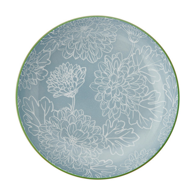 Mikasa Grey Floral Stoneware Bowl, 900ml, 21 x 5cm