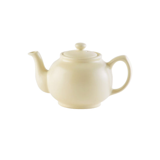Matt Cream 2cup Teapot