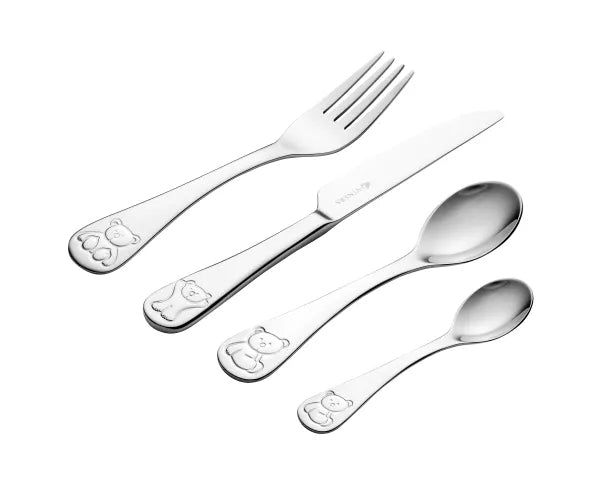 Bertie 4 Pce Kids Cutlery Set Giftbox