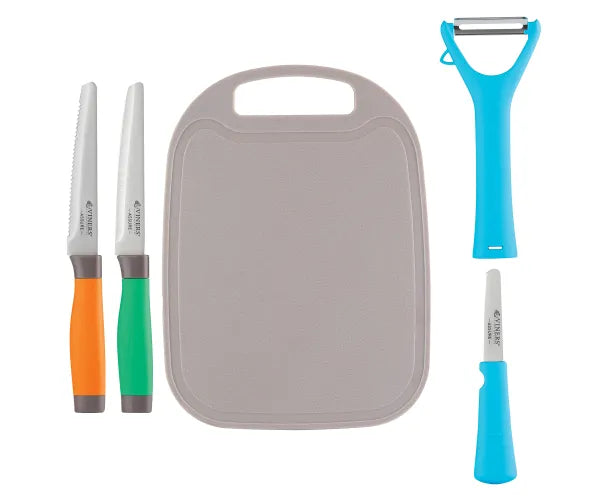 Assure Colour Code Knife, Peeler & Board Set