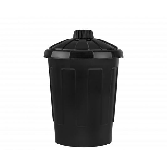 80L Dustbin Black