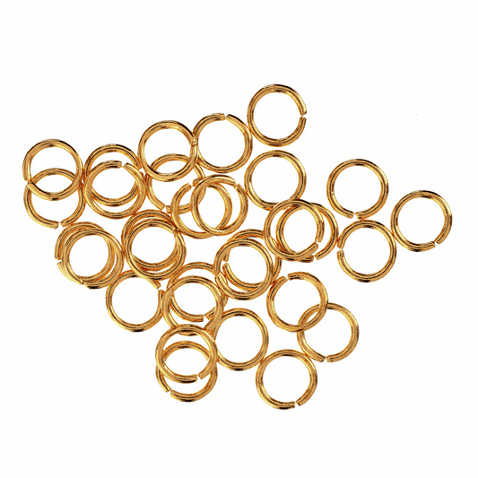 Gold Jumps Rings 30pcs