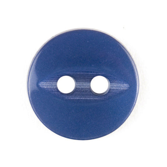 Royal Blue Fish Eye Button 11mm