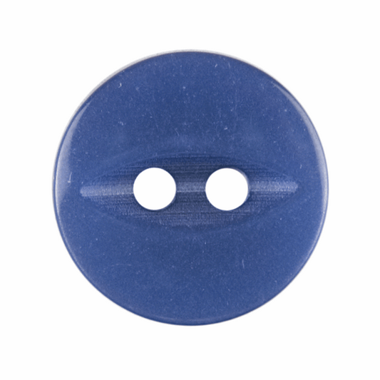 Fisheye Royal Blue Button 14mm