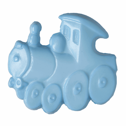 Blue Train Button 18mm