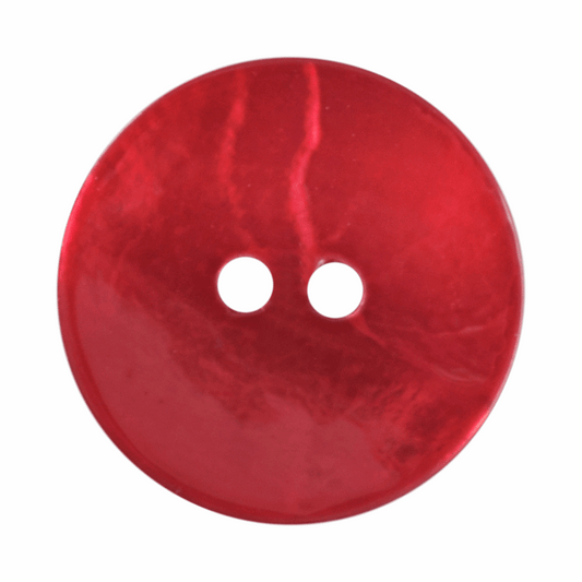 Red Shell Button 18mm