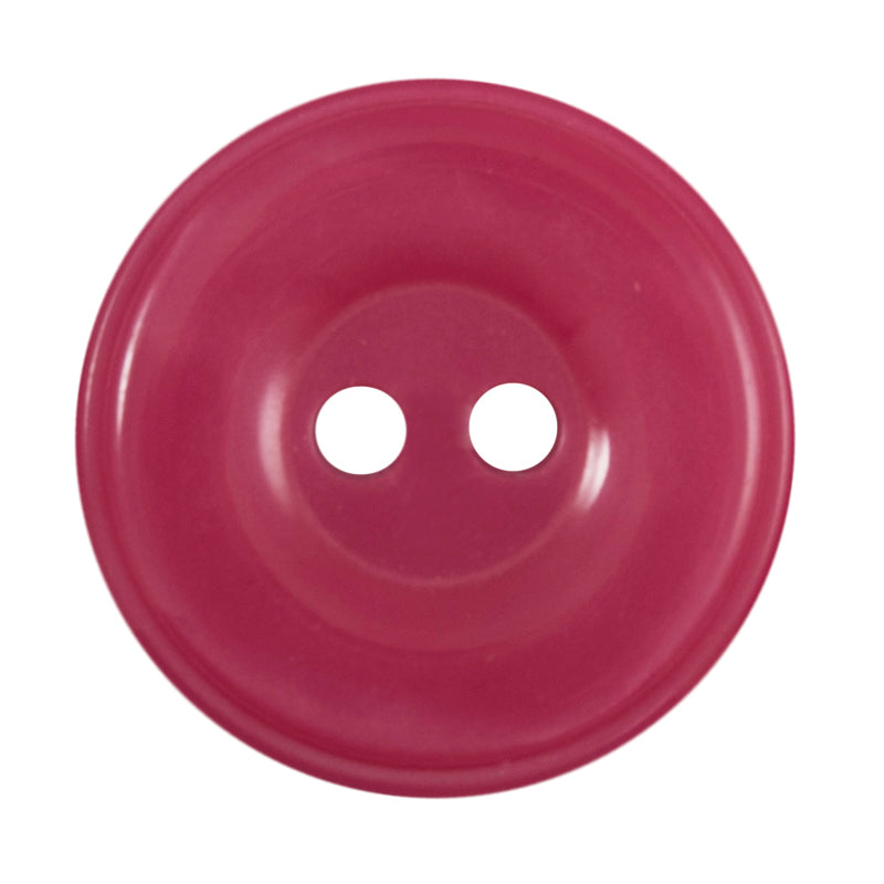 Pink Thick Rim 2 Hole Button