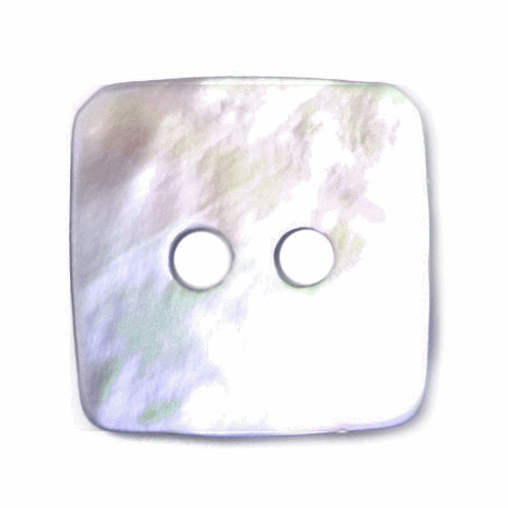 Square Mother of Pearl Look Button 15mm