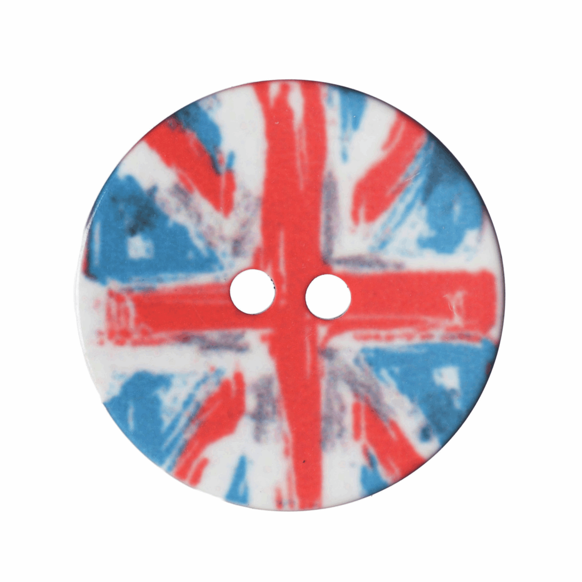Union Jack Button 2 Hole 18mm